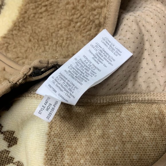 J.Crew Nordic Sherpa Fleece Jacket - Men's - Size L - Large - Retro Design - Picture 8 of 9